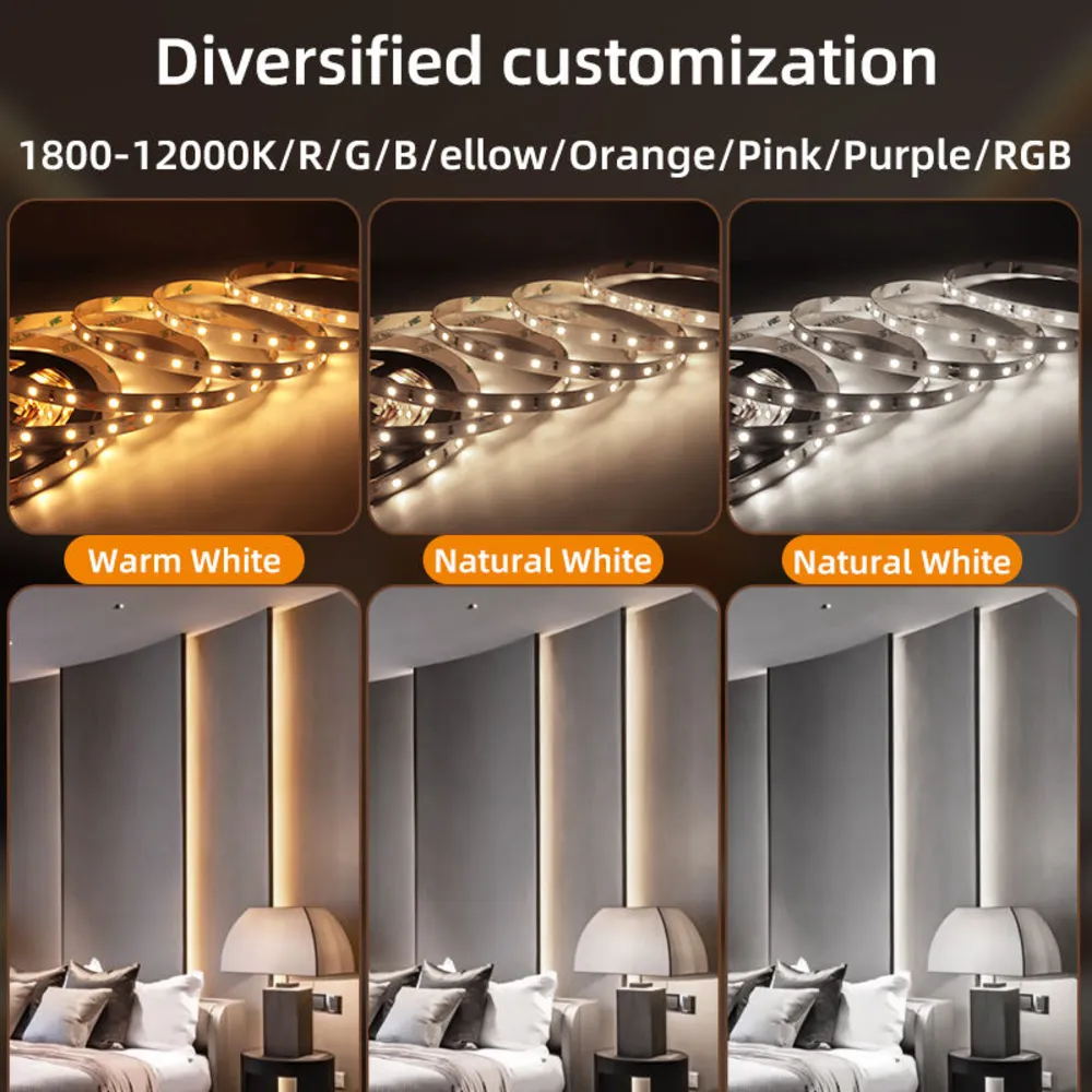 LED LINEAR STRIP 12V24V 8mm 2835 60D - Image 2